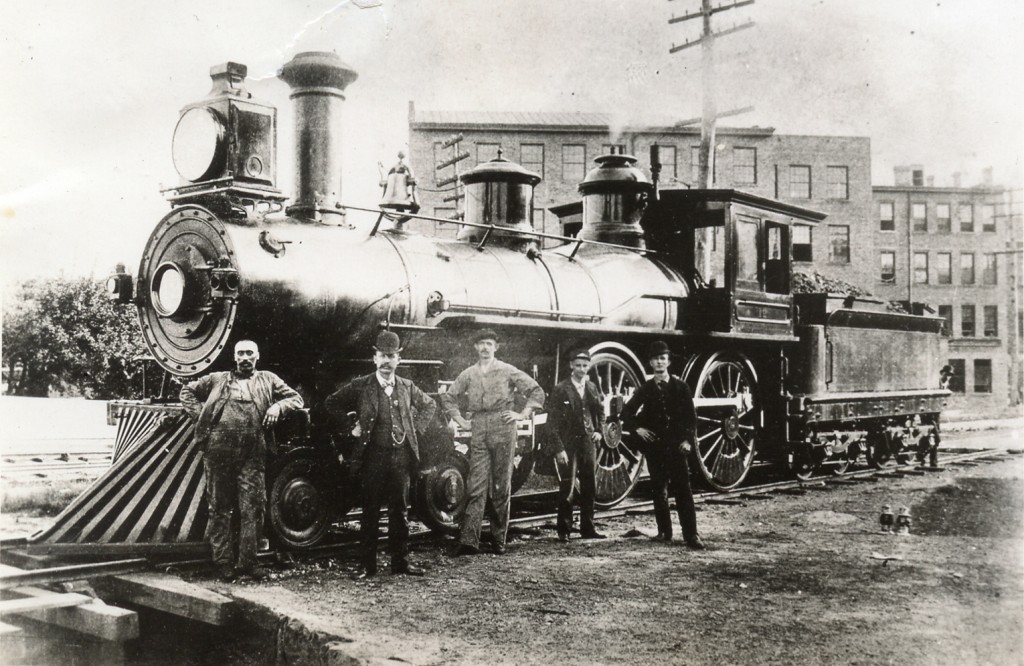 1881, Housatonic Railroad locomotive and crew