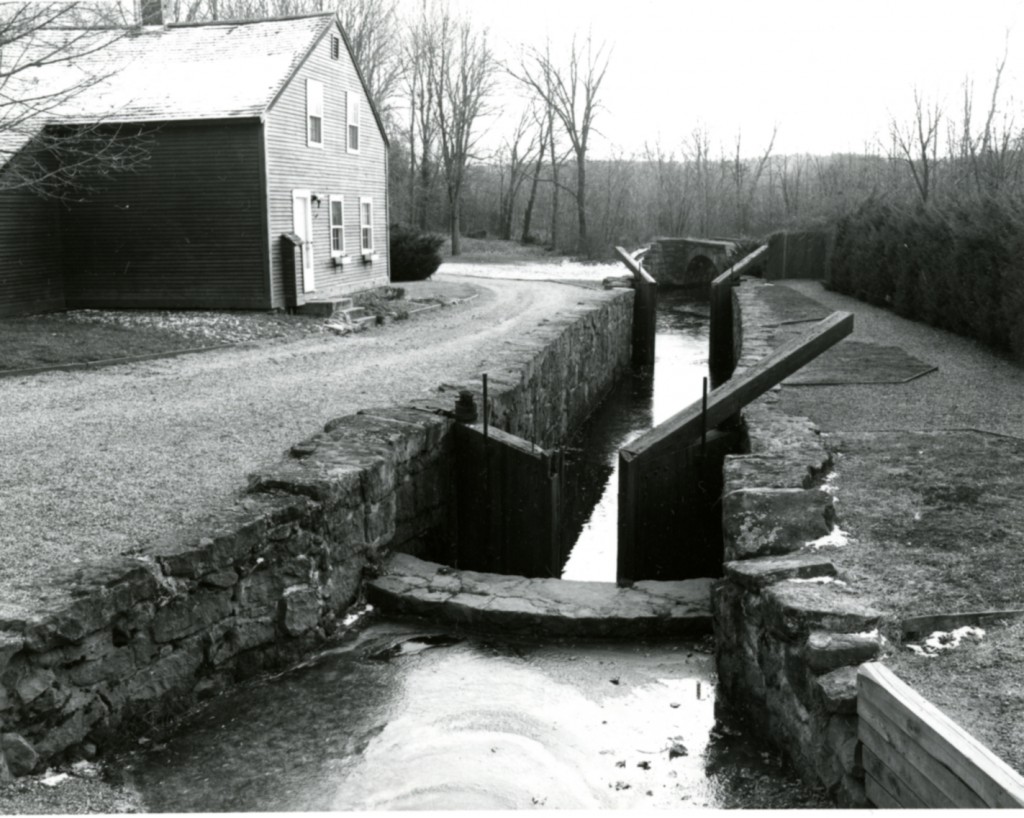 Lock 12 of the Farmington Canal, in Cheshire, Connecticut, 1992