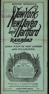 New York, New Haven & Hartford Railroad timetable, September 1914