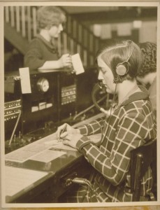 Southern New England Telephone Company switchboard operator, 1929