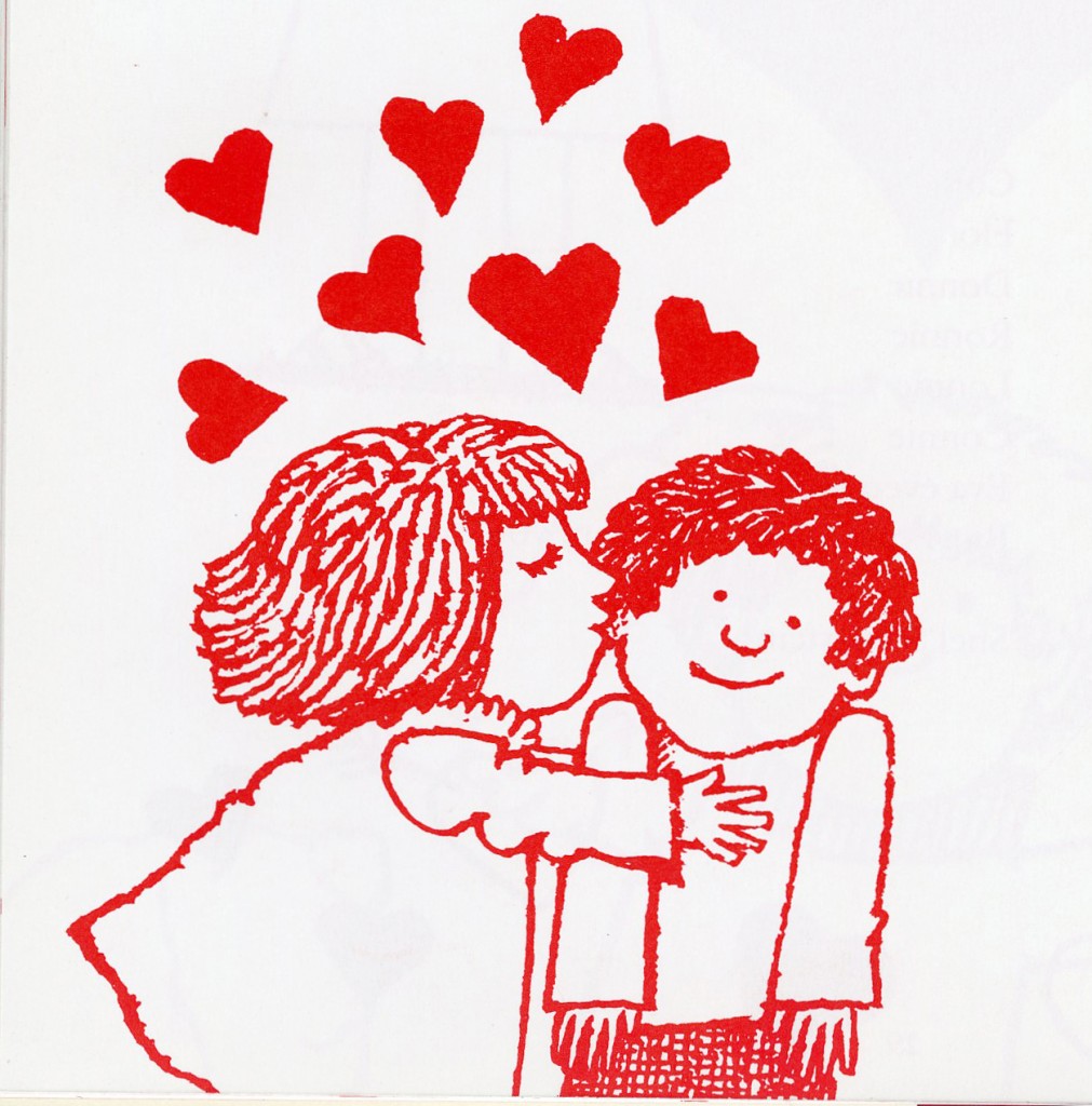 Drawing by Tomie dePaola, in his book "Good Morning to You, Valentine!"