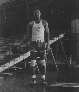 Harrison "Honey" Fitch, the first African-American basketball player at the Connecticut State College, 1934