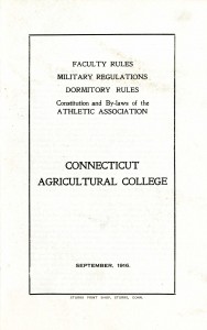 CAC Student Handbook, 1916 edition